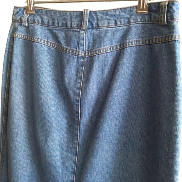 Y2K maxi pencil light denim jeans skirt - Picture 13 of 14